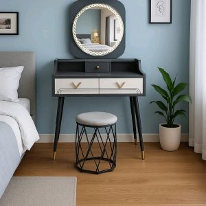 Meja Rias Lampu LED / Meja Make Up Mewah Minimalis/ Dressing Table / Meja Dandan / Meja Rias Make Up Impor Tyra Importa Lampu LED