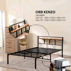 Ranjang Besi / Divan Besi / Dipan Besi / Tempat Tidur Besi Olympic - 90 x 200