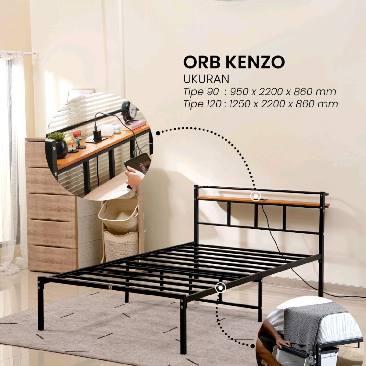 Ranjang Besi / Divan Besi / Dipan Besi / Tempat Tidur Besi Olympic - 90 x 200