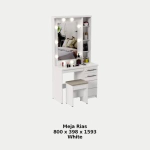 Meja Rias Lampu / Meja Make Up Dandan MUA Lampu LED MR Palazio Olympic